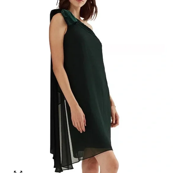 Lauren Ralph Lauren | Dresses | Lauren Ralph Lauren Chiffon Oneshoulder  Dress | Poshmark